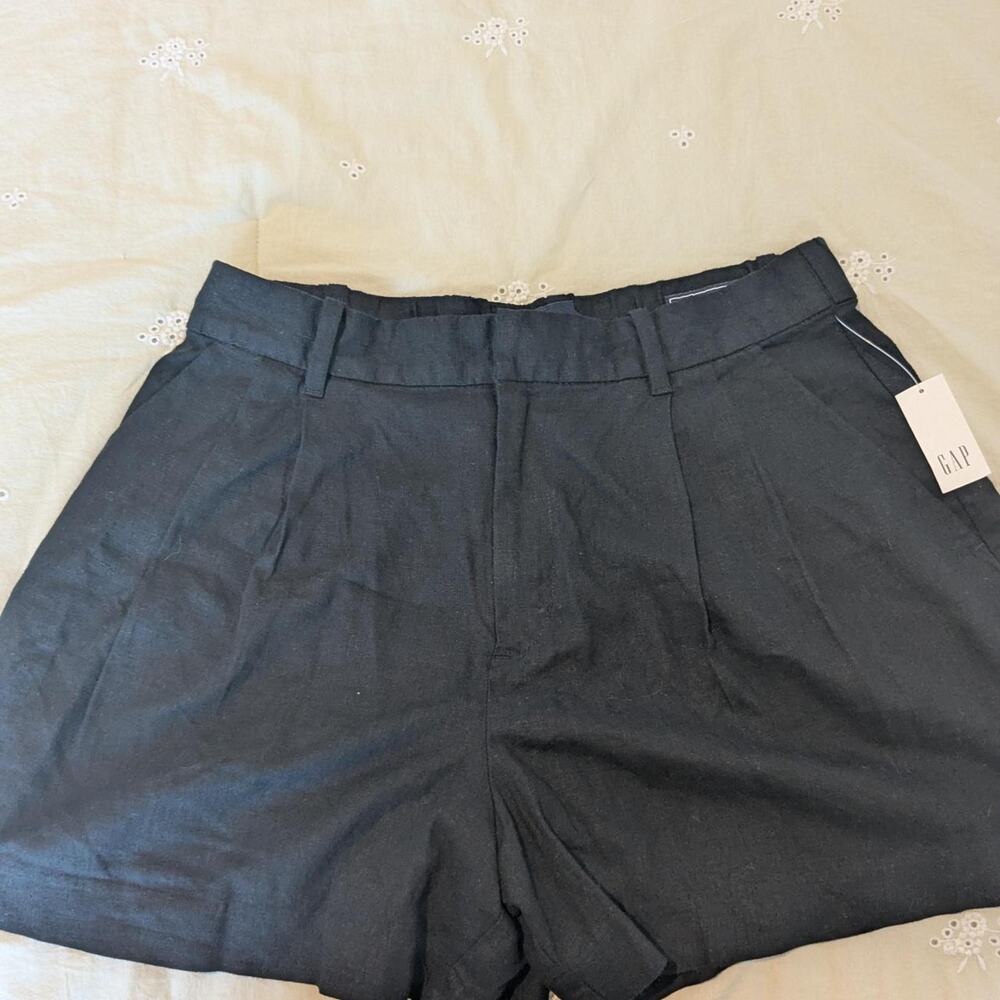 Nwt gap black linen shorts